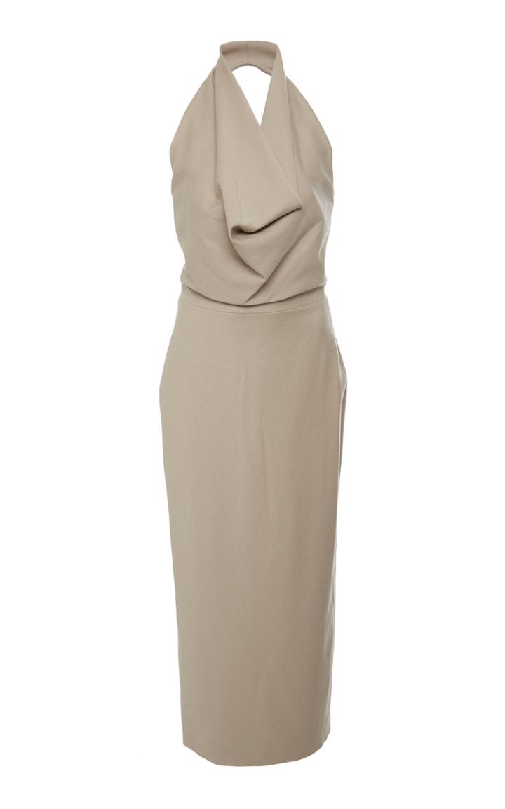 Hensely Cowl Neck Halter Dress
