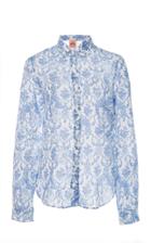 Moda Operandi Le Sirenuse Positano Vali Myers Mia Printed Cotton-voile Shirt Size: 4