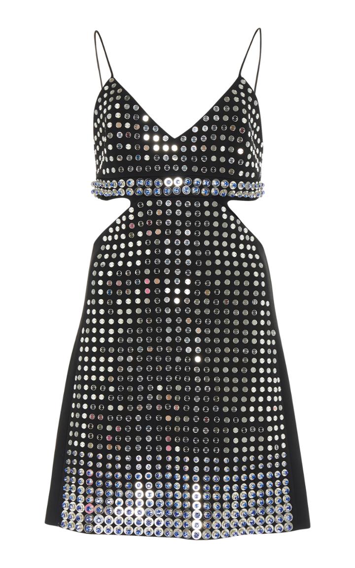 David Koma Embellished Cut-out Mini Dress