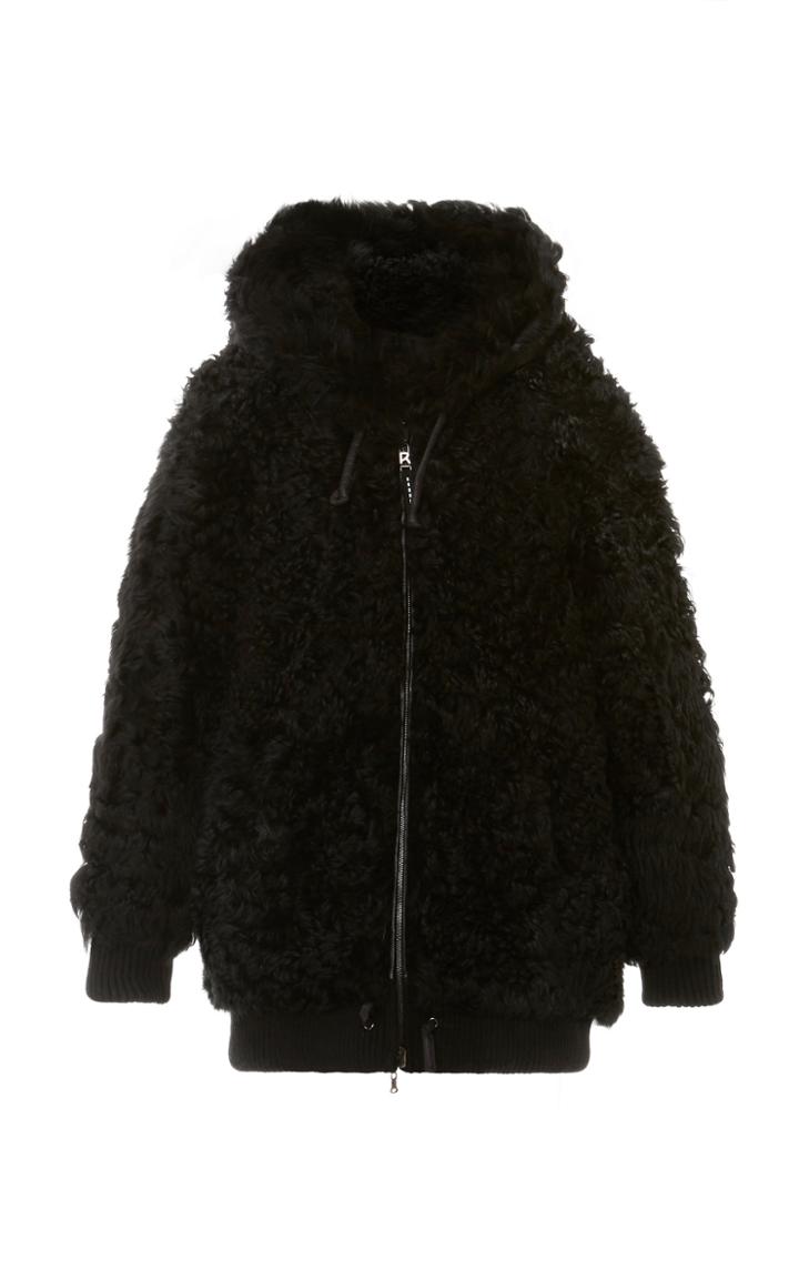 Bogner Sport Dore Hooded Shearling Jacket