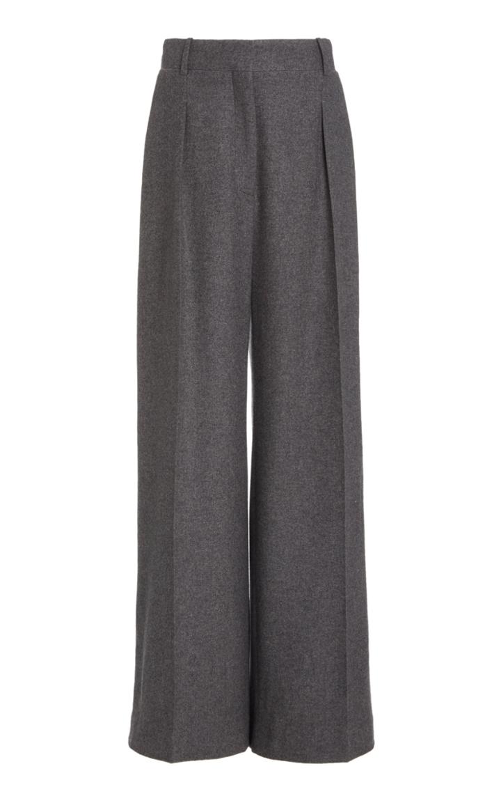 Moda Operandi The Row Philly Pleated Cashmere Wide-leg Pants