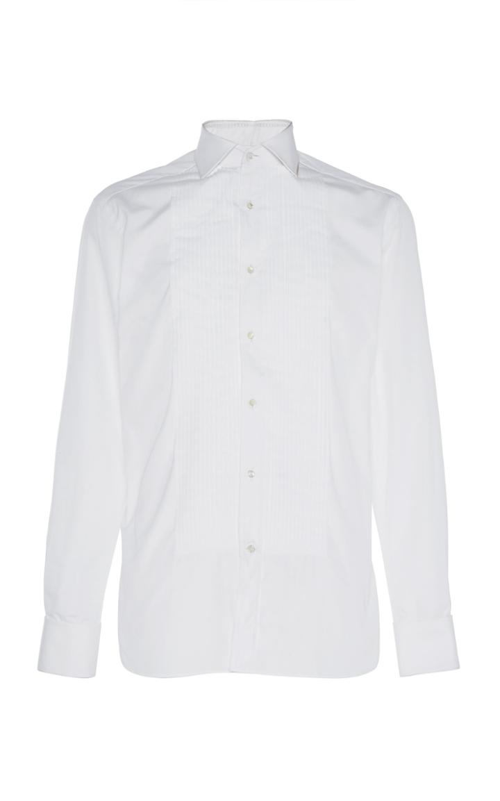 Ralph Lauren Purple Label Aston Pleated Dress Shirt