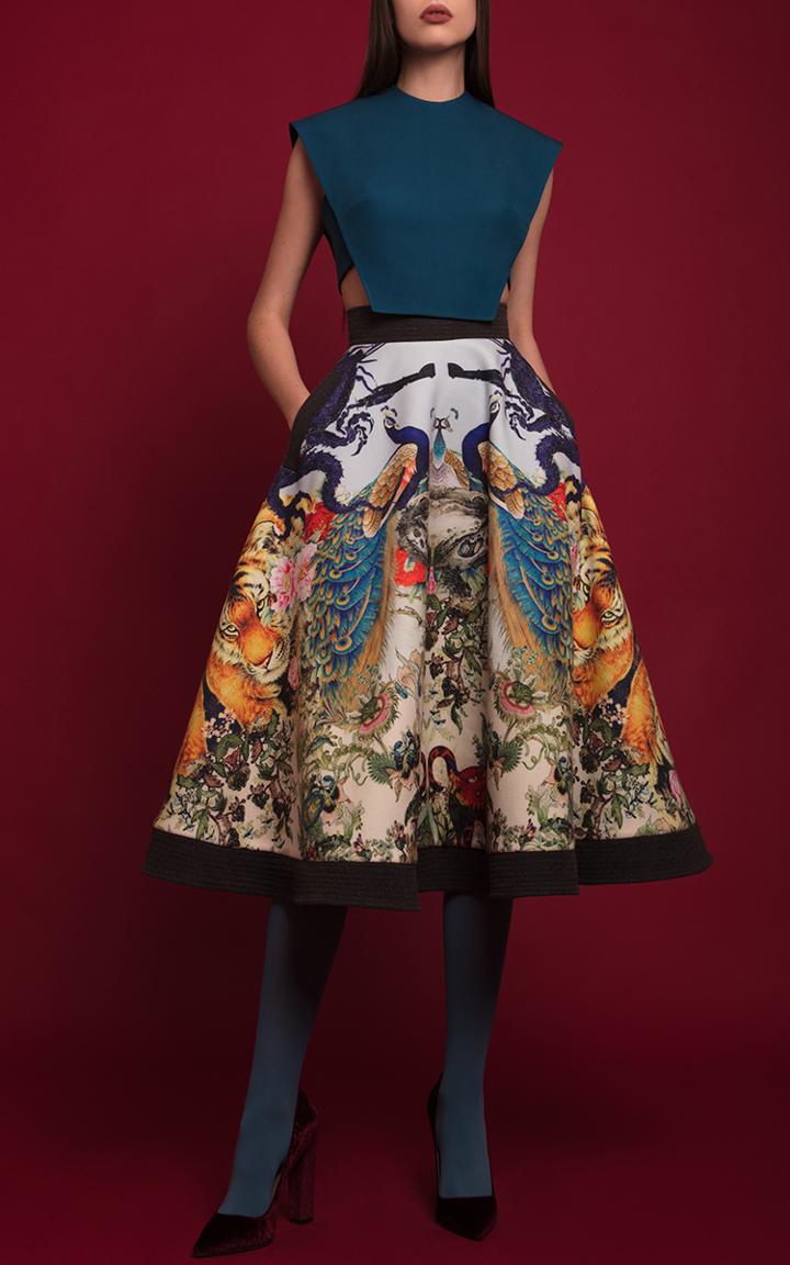Hussein Bazaza Structured Cropped Top
