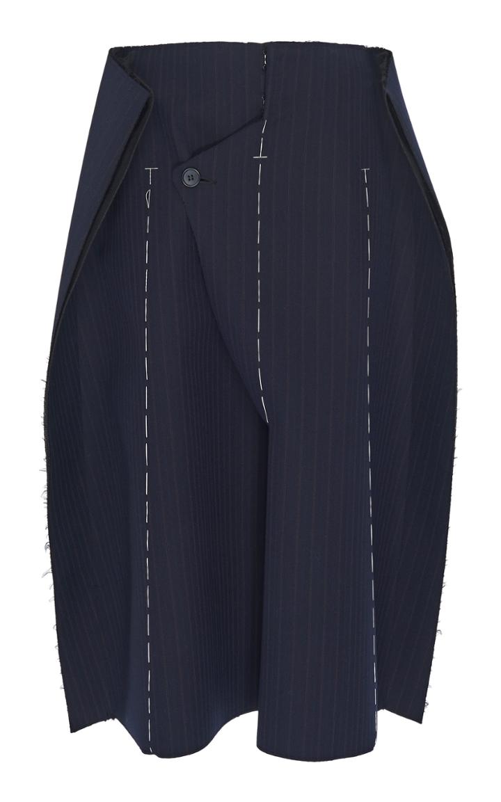 Maison Margiela Pinstripe Wool Skort