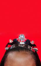 Moda Operandi Prada Glass Crystal Embellished Metal Headband