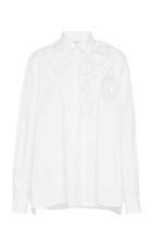 Moda Operandi Carolina Herrera Embroidered Cotton Top Size: 2
