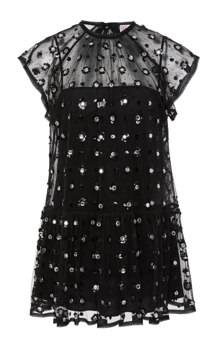 Red Valentino Flower Embroidery Blouse