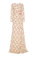 Markarian Brunelleschi Floral-print Lace Gown