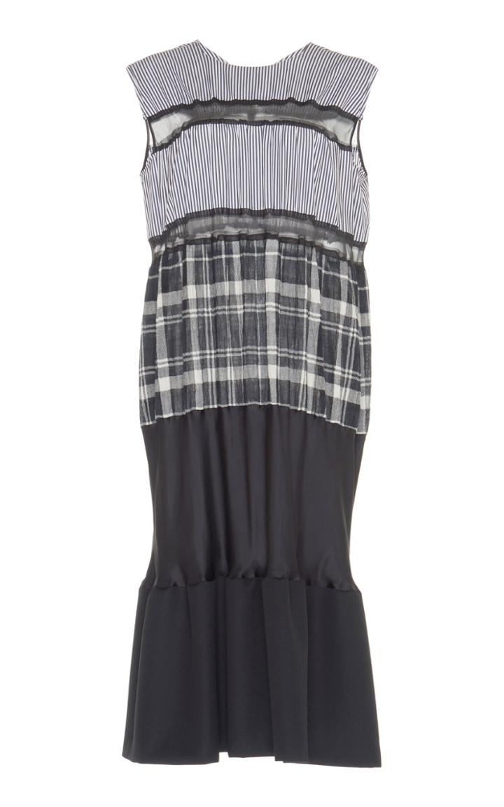 Maison Margiela Horizontal Patchwork Midi Dress