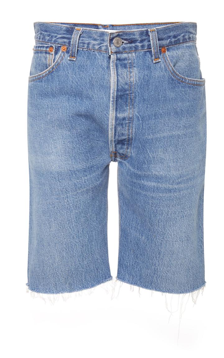 Re/done The Long Denim Shorts