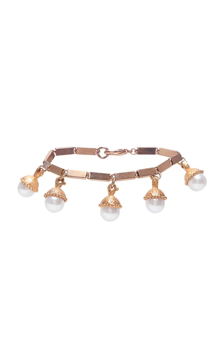Moda Operandi Markarian Olympia 18k Gold Plated Droplet Anklet