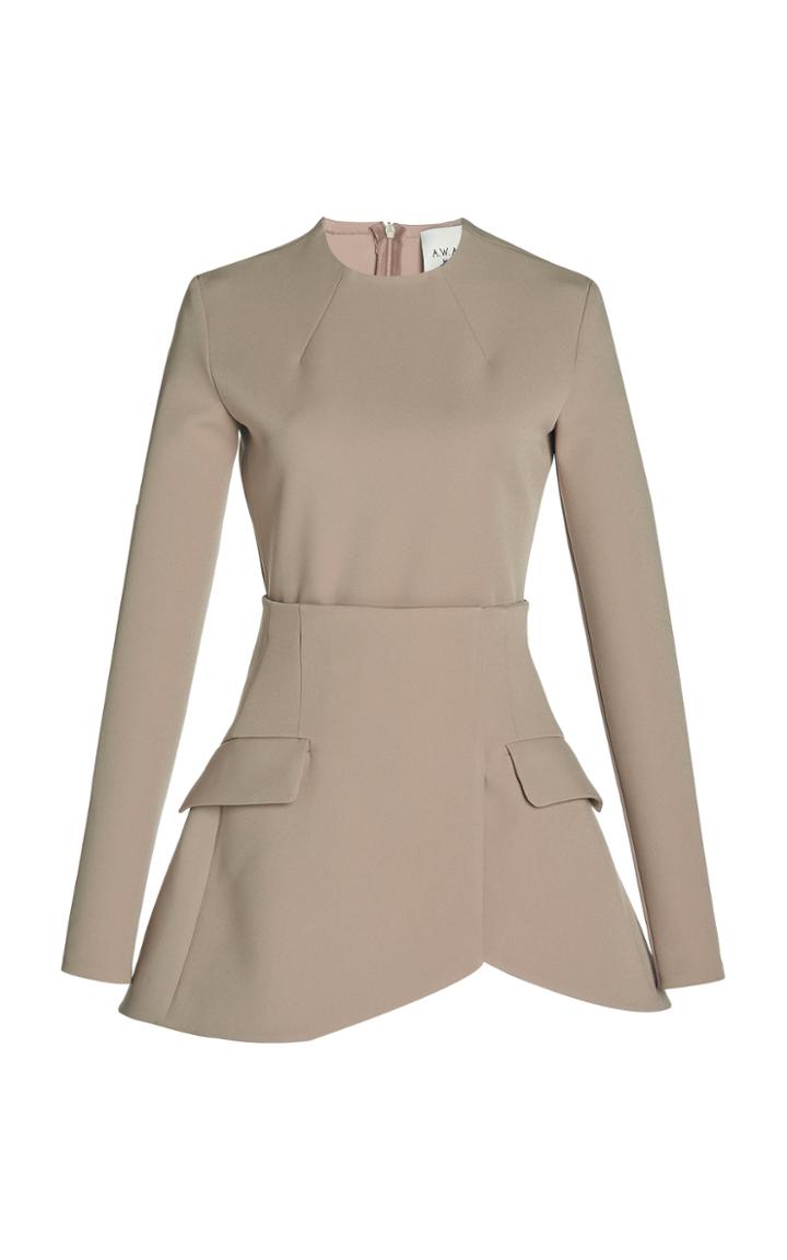 Moda Operandi A.w.a.k.e. Mode Peplum-hem Crepe Top