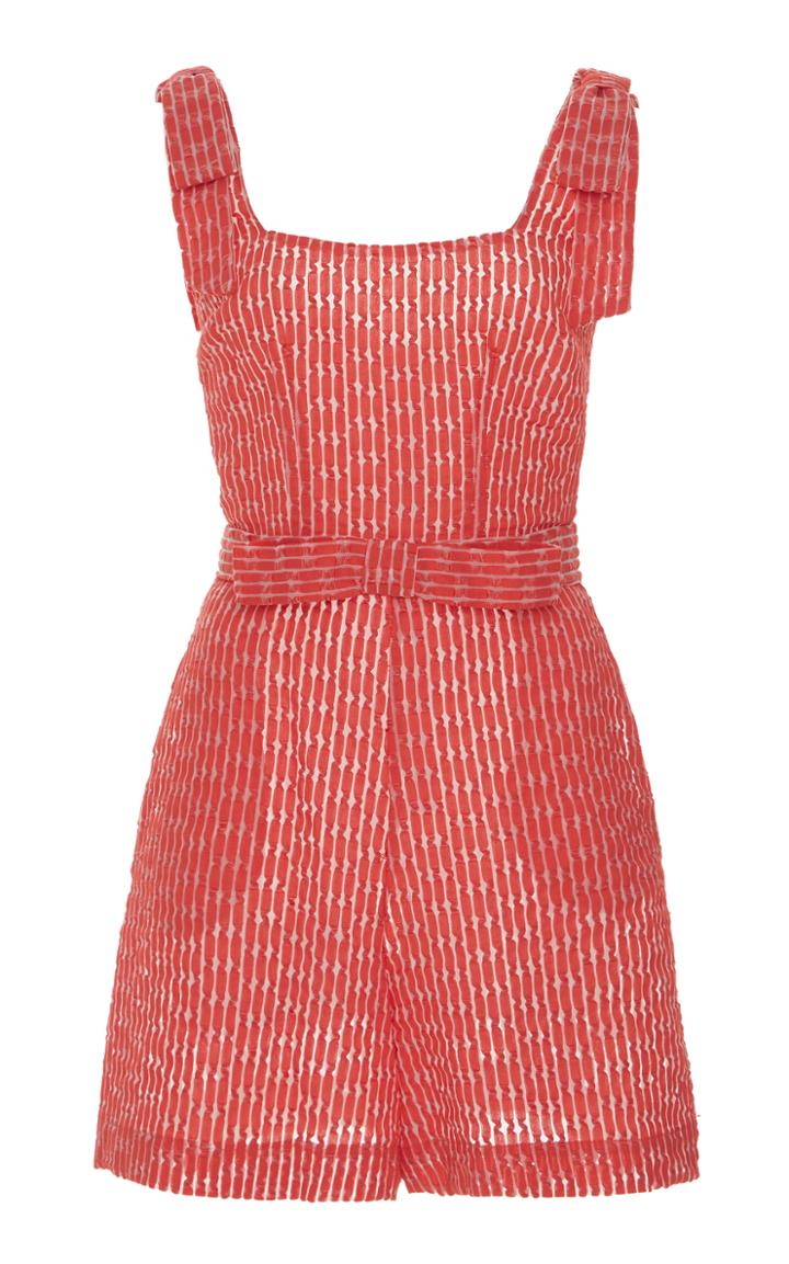 Luisa Beccaria Fil Coupe Mini Stripe Romper