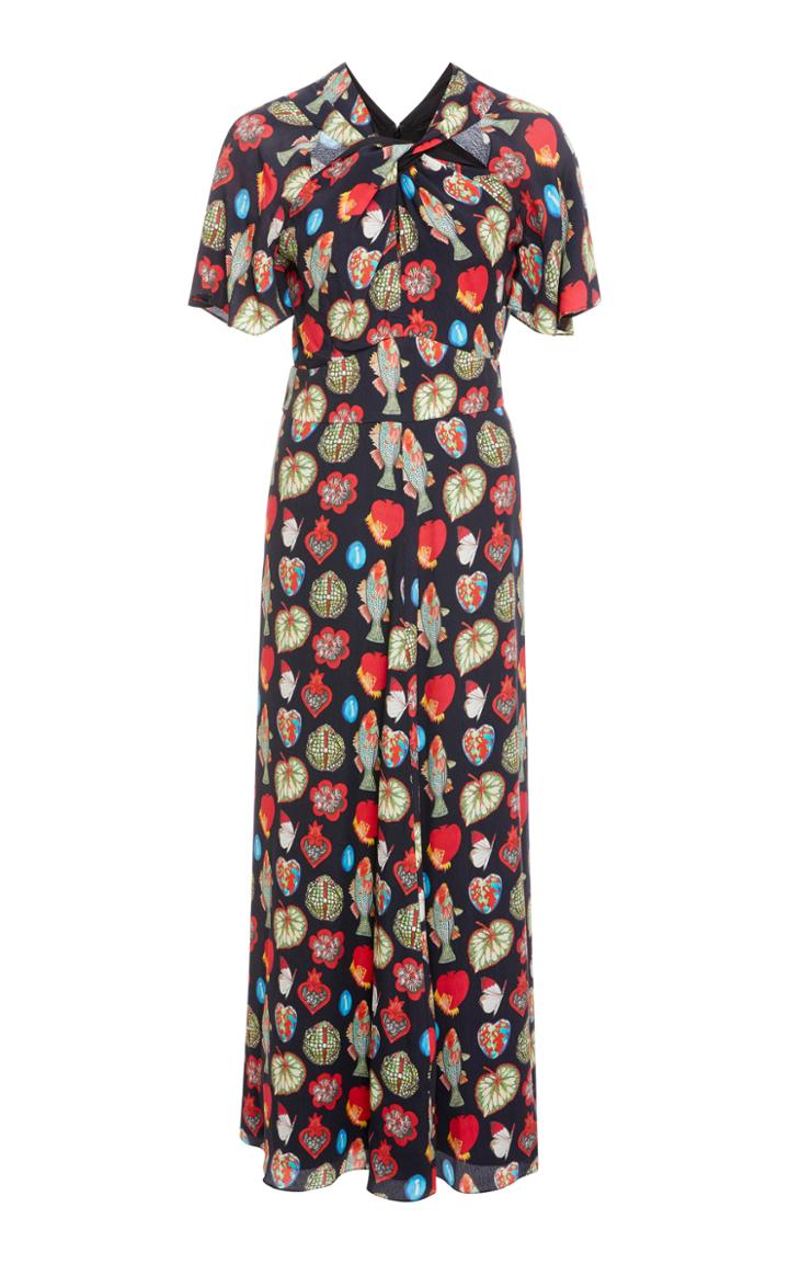 Temperley London Elixir Flutter Sleeve Dress