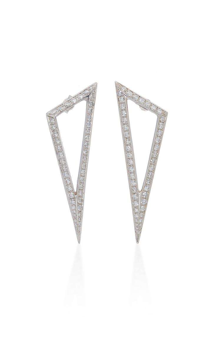 Ralph Masri Daimond Triangle Earrings