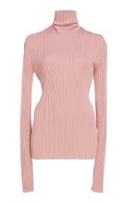 Victoria Beckham Polo Neck Top With Sleeve Gathers