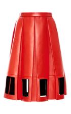 Maison Margiela Decortique Leather A-line Skirt