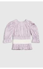 Moda Operandi Brock Collection Soriana Grosgrain-trimmed Smocked Gingham Silk Crop T