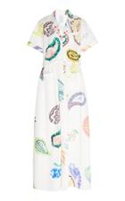 Rosie Assoulin Paisley-print Pleated Cotton Dress