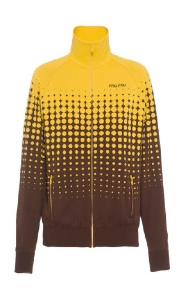 Moda Operandi Miu Miu Intarsia Blouson Jacket