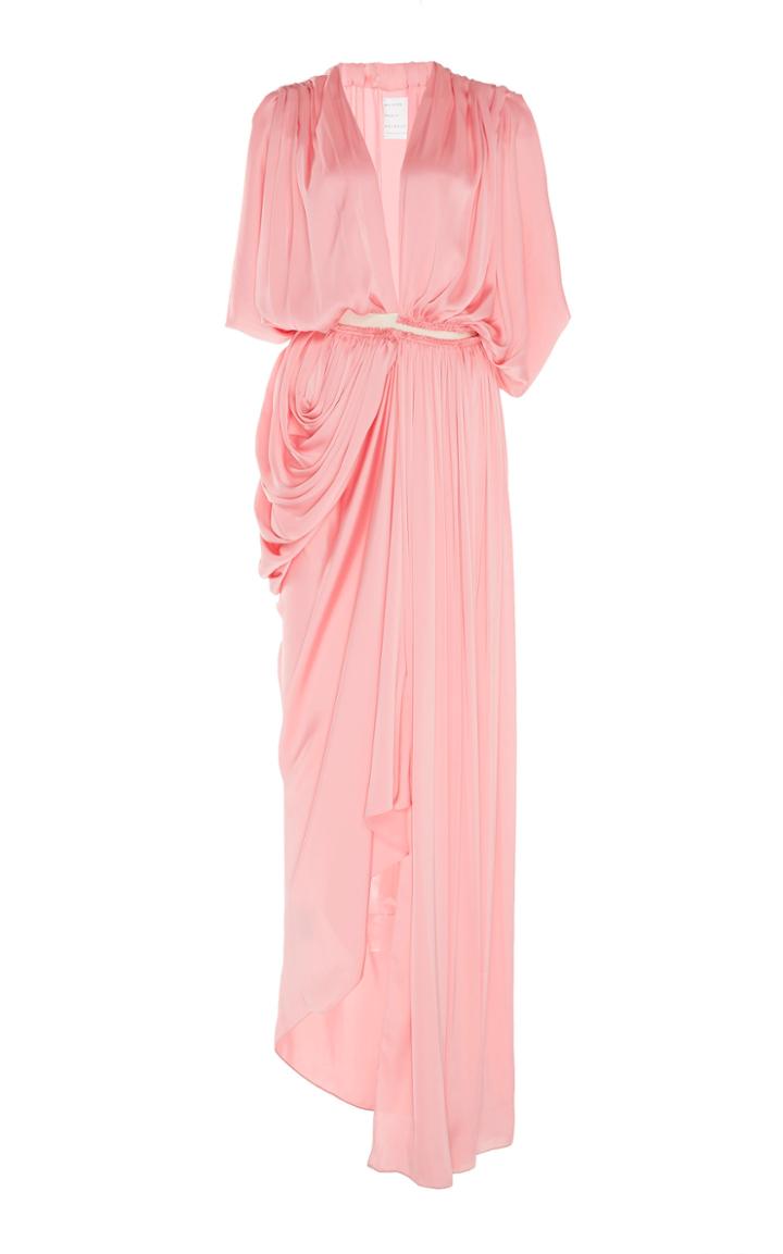 Maison Rabih Kayrouz Charmeuse Draped Dress