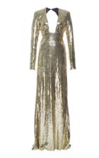 Dundas Long Sleeve Sequin Gown