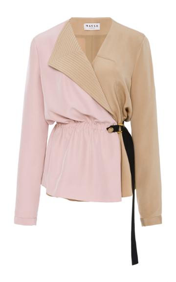Maison Mayle Belted Domino Jacket