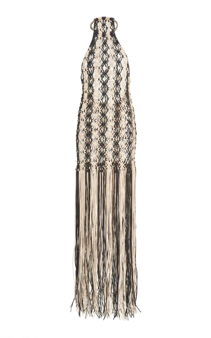 Proenza Schouler Fringe Crochet Dress