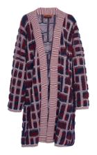 Moda Operandi Missoni Jacquard Ribbed-knit Wool-blend Coat