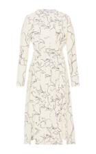 Carven Floral Pleated Dress