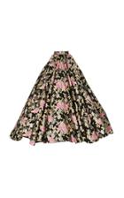 Christian Siriano Psychedelic Floral Brocade Ball Skirt