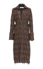 Victoria Beckham Tailored Convertible Tweed Coat