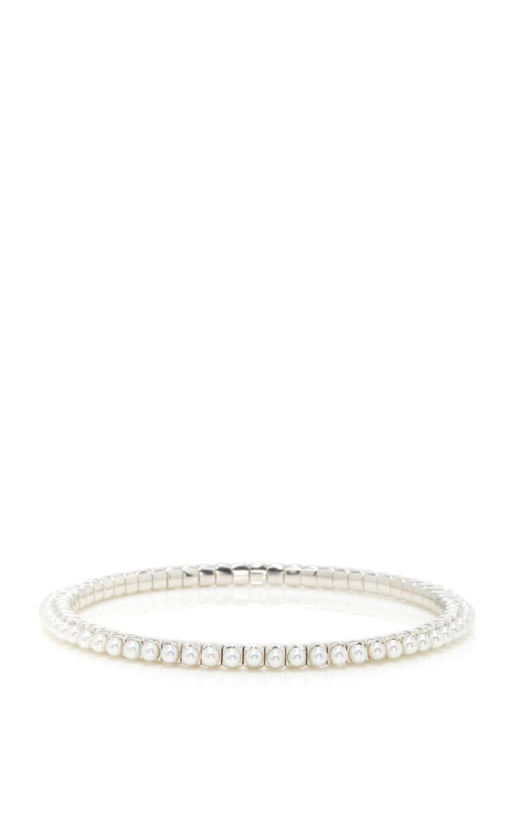 Qayten Ez White Gold Pearl Bracelet