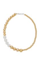 Isabel Lennse Sterling Silver And Gold-plated Beaded Necklace