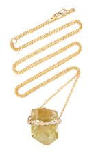 Jill Hoffmeister One-of-a-kind 14k Gold, Diamond And Crystal Necklace