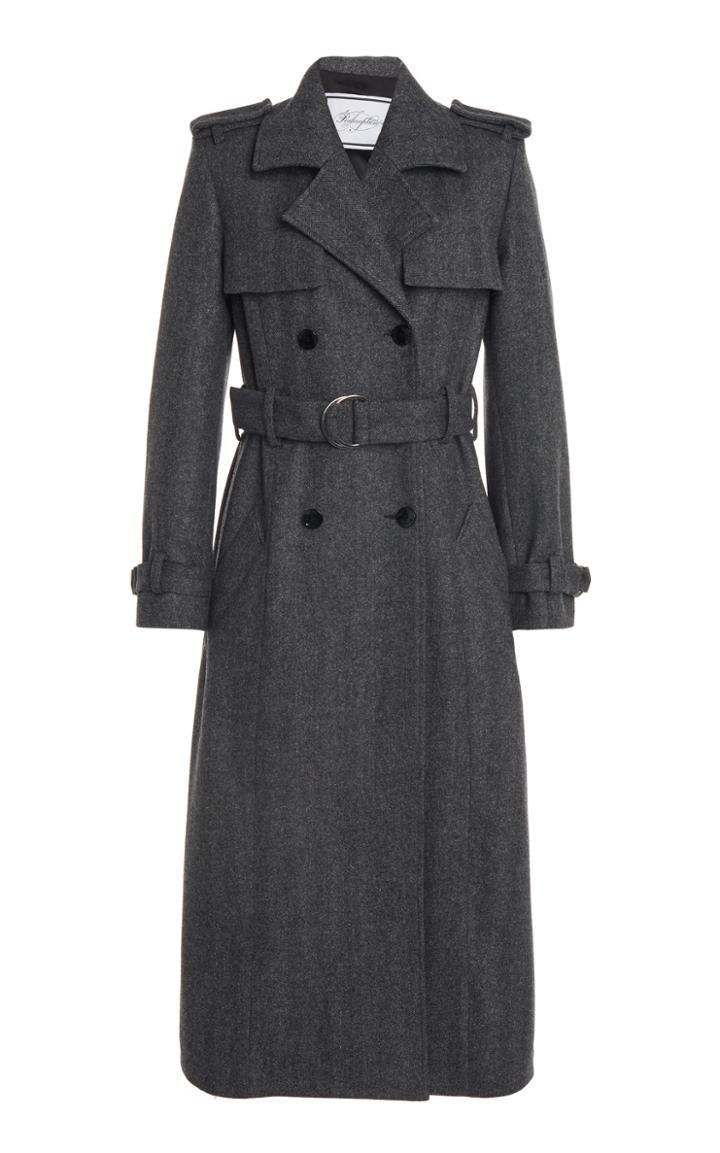 Moda Operandi Redemption Wool Twill Double-breasted Trench Coat