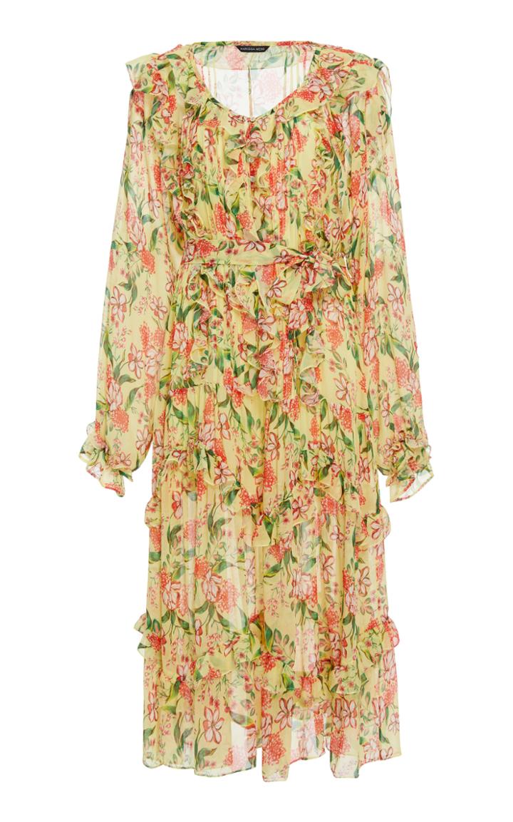 Marissa Webb Everett Silk Print Dress