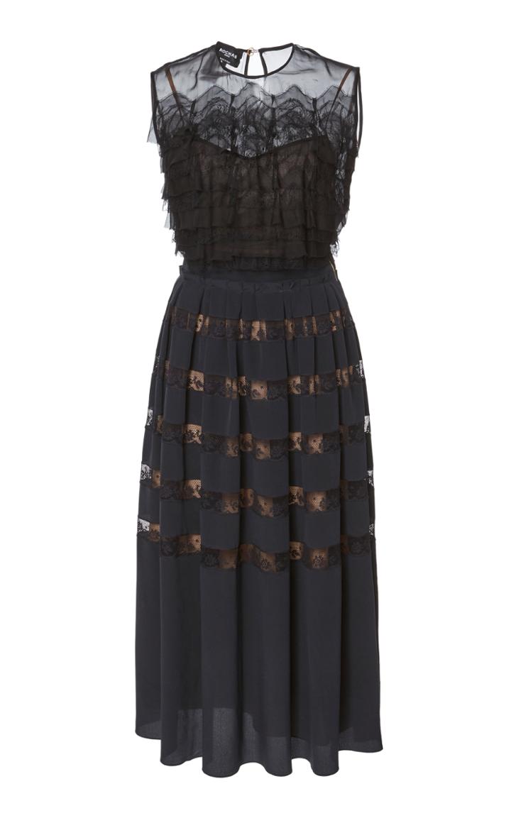 Rochas Crepe De Chine Dress