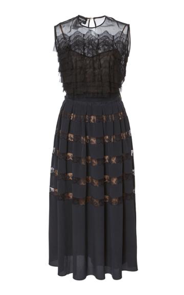 Rochas Crepe De Chine Dress