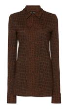 Proenza Schouler Long Sleeve Matte Jersey Button Down