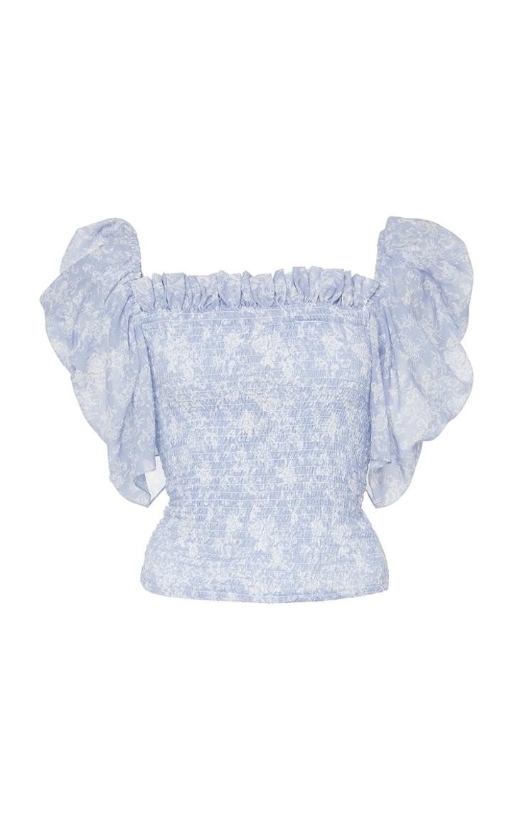 Caroline Constas Arina Smocked Top