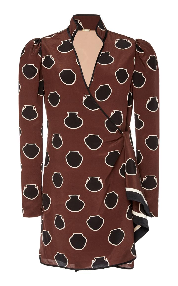 Johanna Ortiz Legendary Printed Wrap Mini Dress