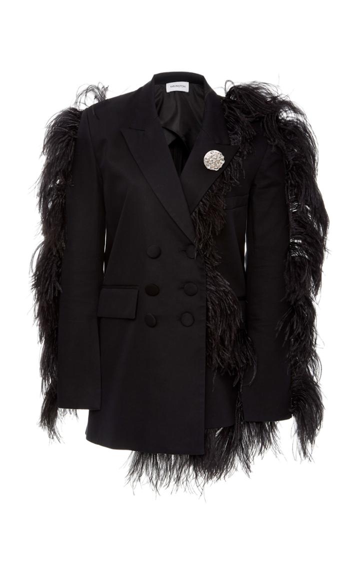 16arlington Double Breasted Feather Blazer