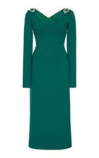 Dolce & Gabbana Embellished Column Crepe Dress