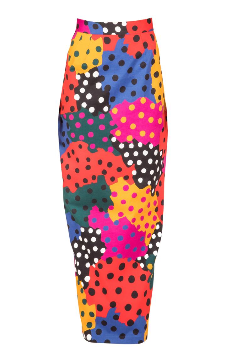 Emanuel Ungaro Printed Maxi Skirt