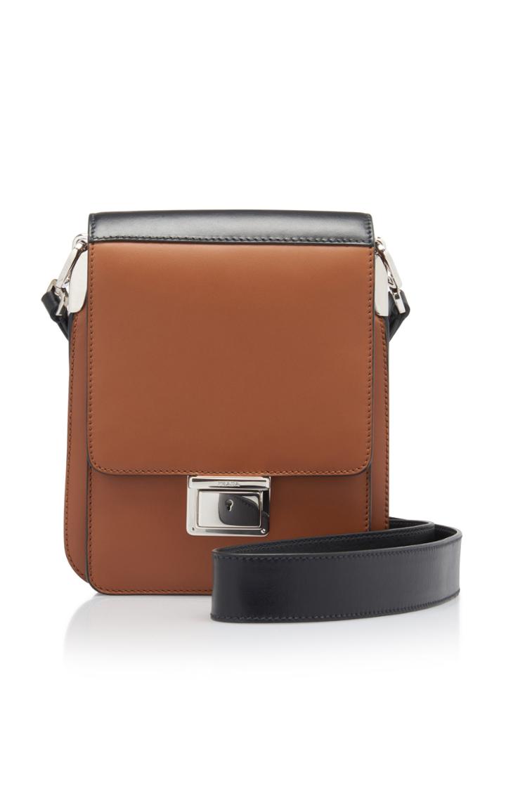 Prada Colorblocked Leather Crossbody Bag