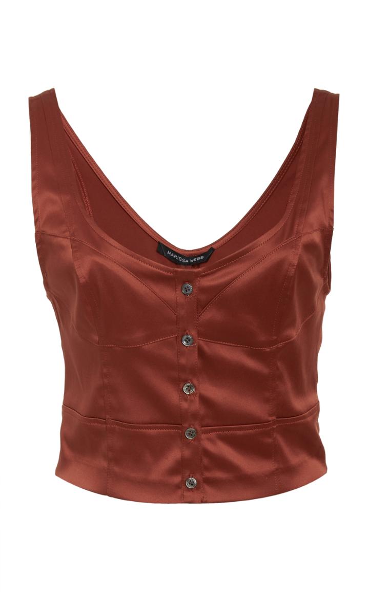 Marissa Webb Portia Shell Crop Top