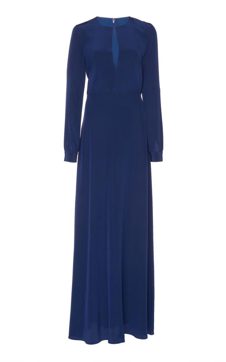 Dhela Solid Long Dress