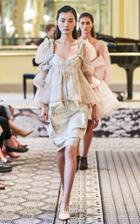 Moda Operandi Brock Collection Ruffled Floral Silk Blouse Size: 0
