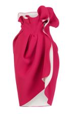 Maticevski Urious Ruffled Cady Midi Skirt Size: 10